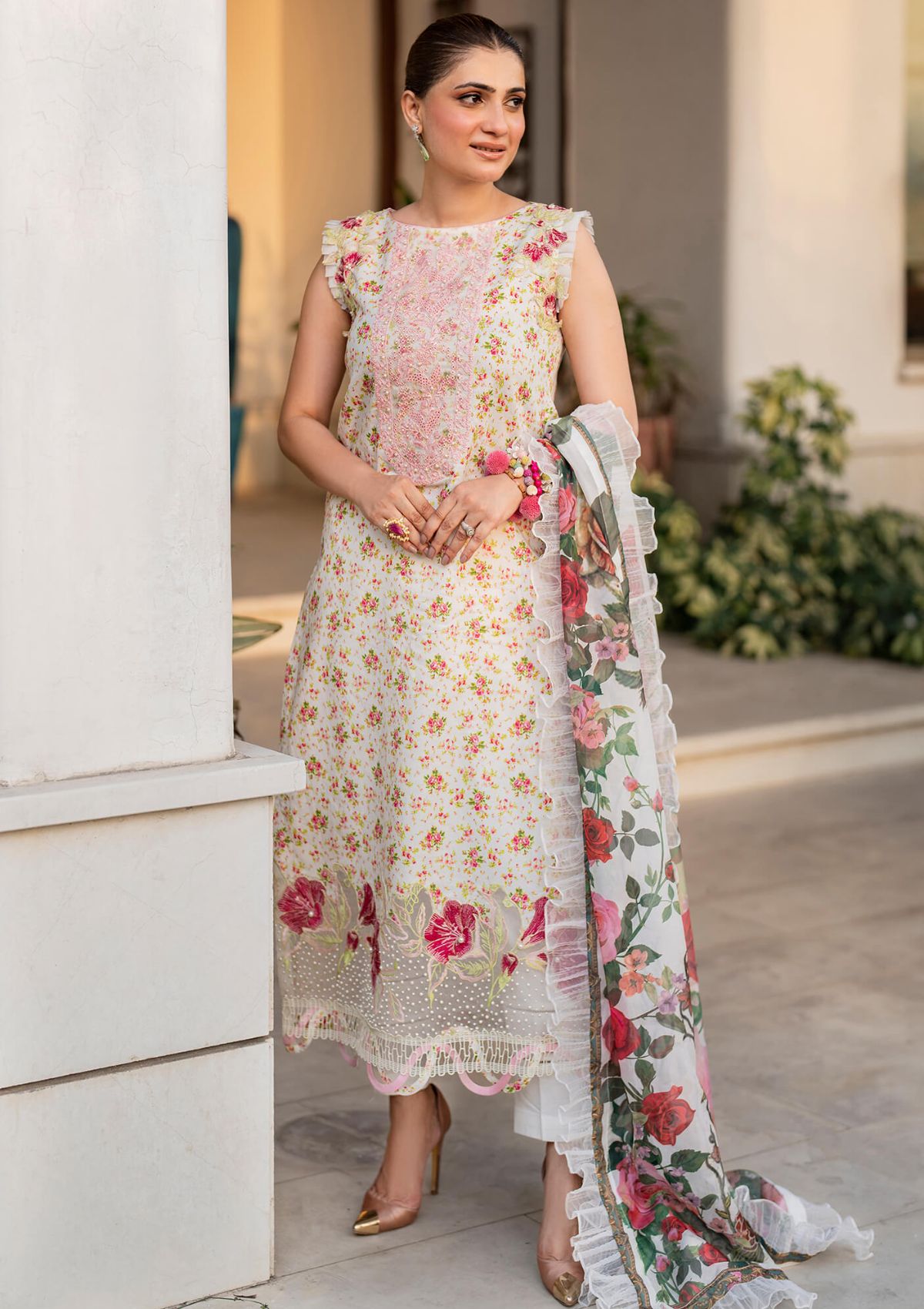 Asifa & Nabeel Meraki Summer Vol-2'24 MK-15 Gulnar - Mohsin Saeed Fabrics