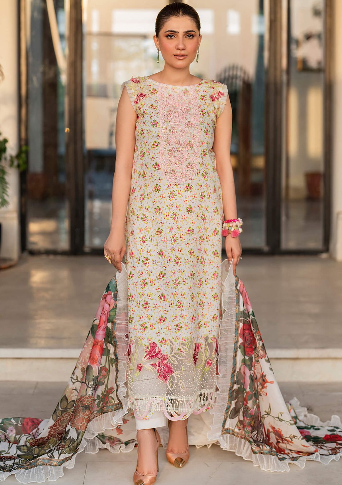 Asifa & Nabeel Meraki Summer Vol-2'24 MK-15 Gulnar - Mohsin Saeed Fabrics