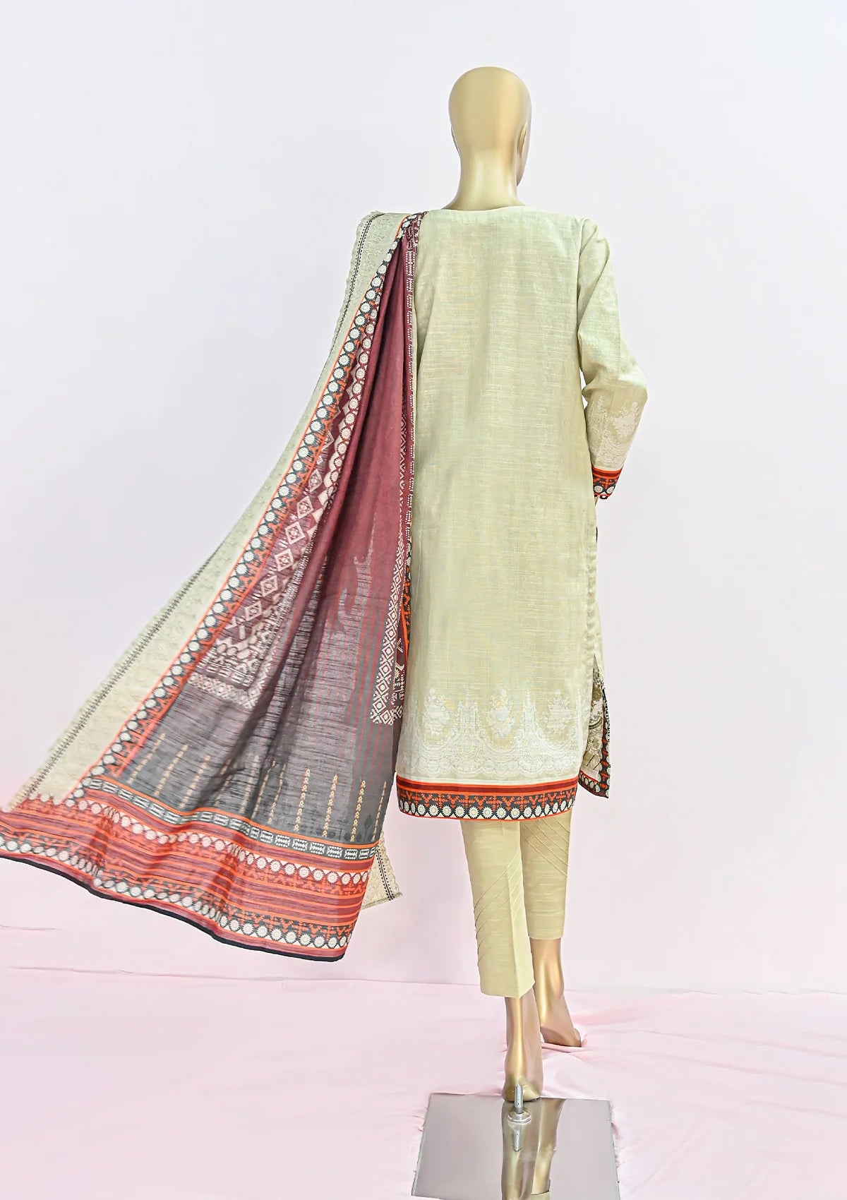 HZ Embroidered Khaddar'24 PKE-13 - Mohsin Saeed Fabrics