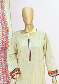 HZ Embroidered Khaddar'24 PKE-13 - Mohsin Saeed Fabrics