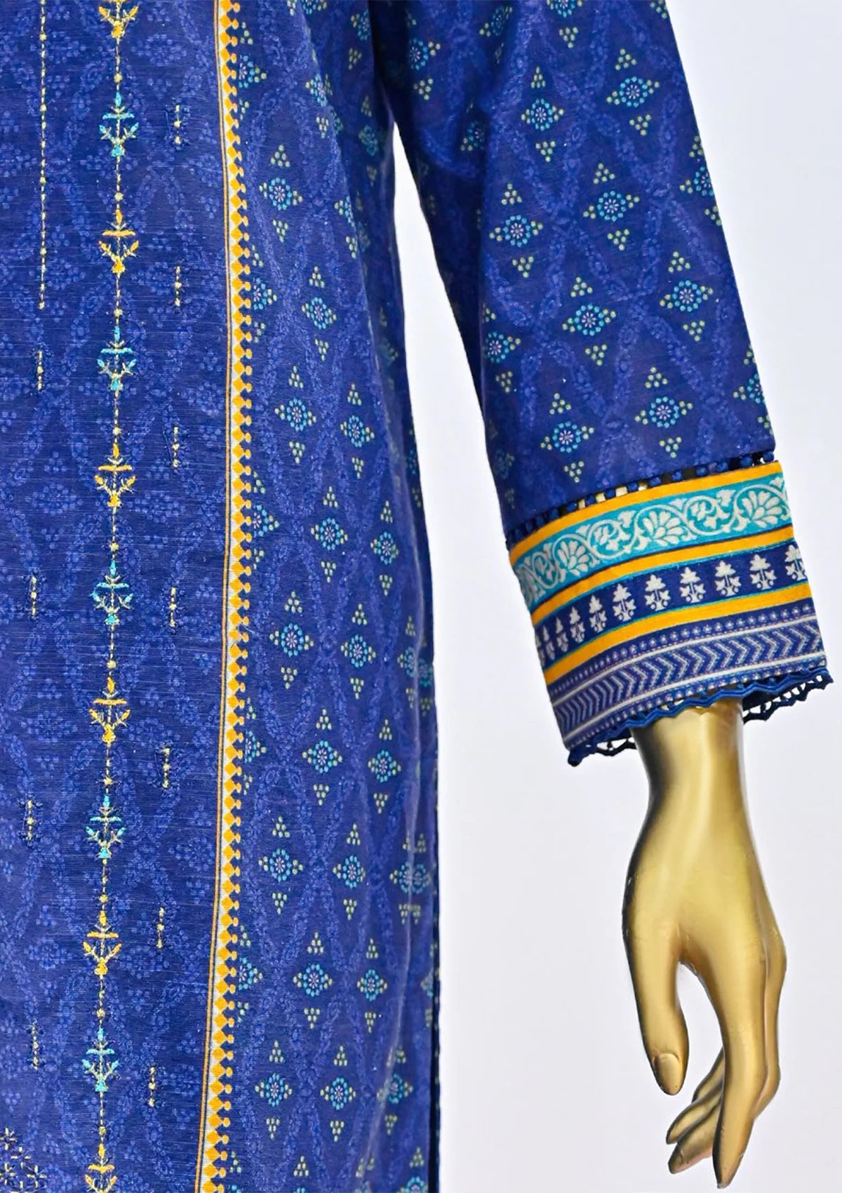 HZ Embroidered Khaddar'24 PKE-31 - Mohsin Saeed Fabrics