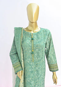 HZ Embroidered Khaddar'24 PKE-34 - Mohsin Saeed Fabrics