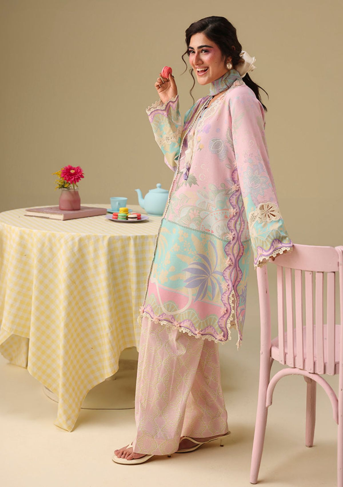 Hemline By Mushq Solail Pirnts'26 D-312 Honey Petal