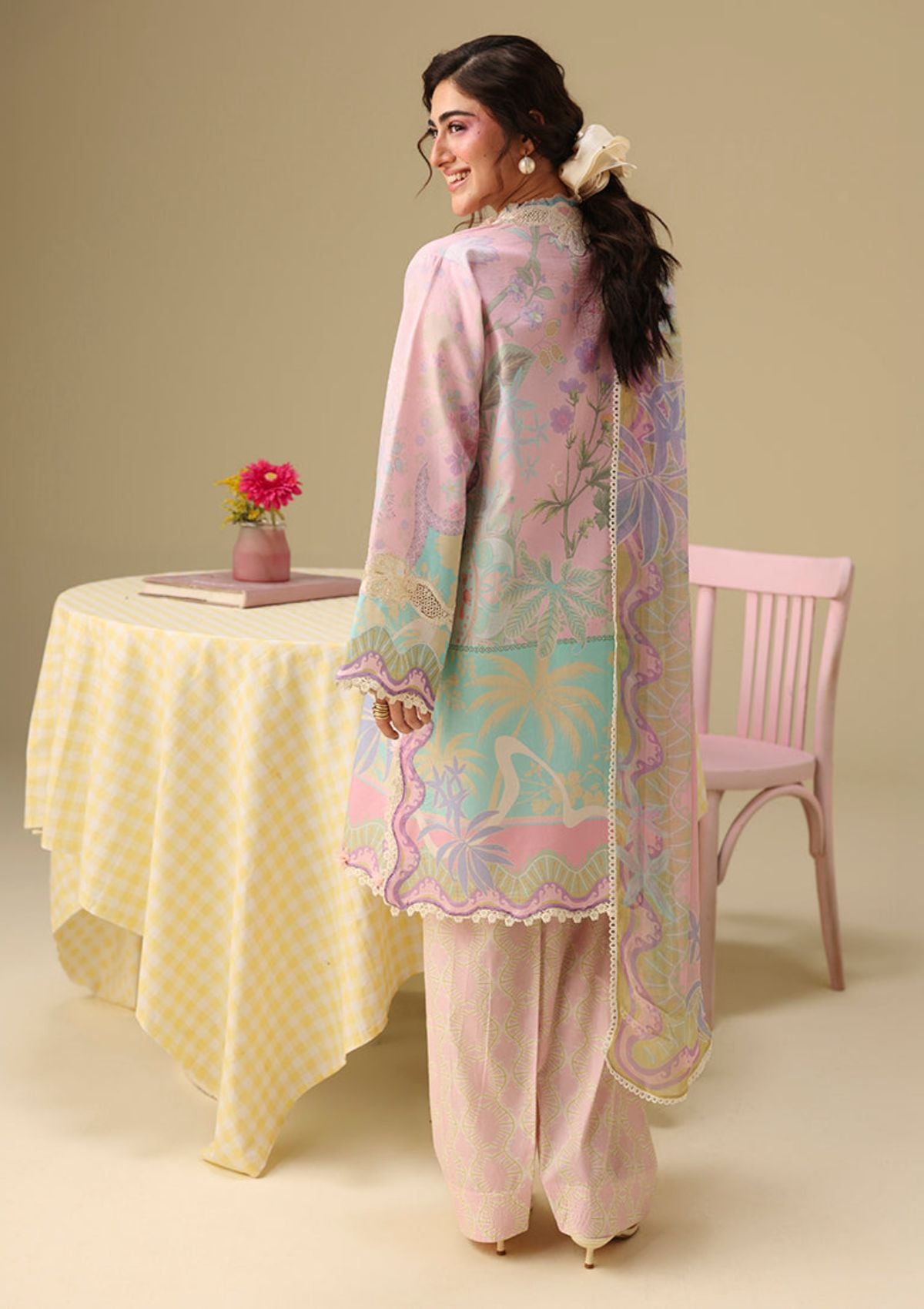 Hemline By Mushq Solail Pirnts'26 D-312 Honey Petal