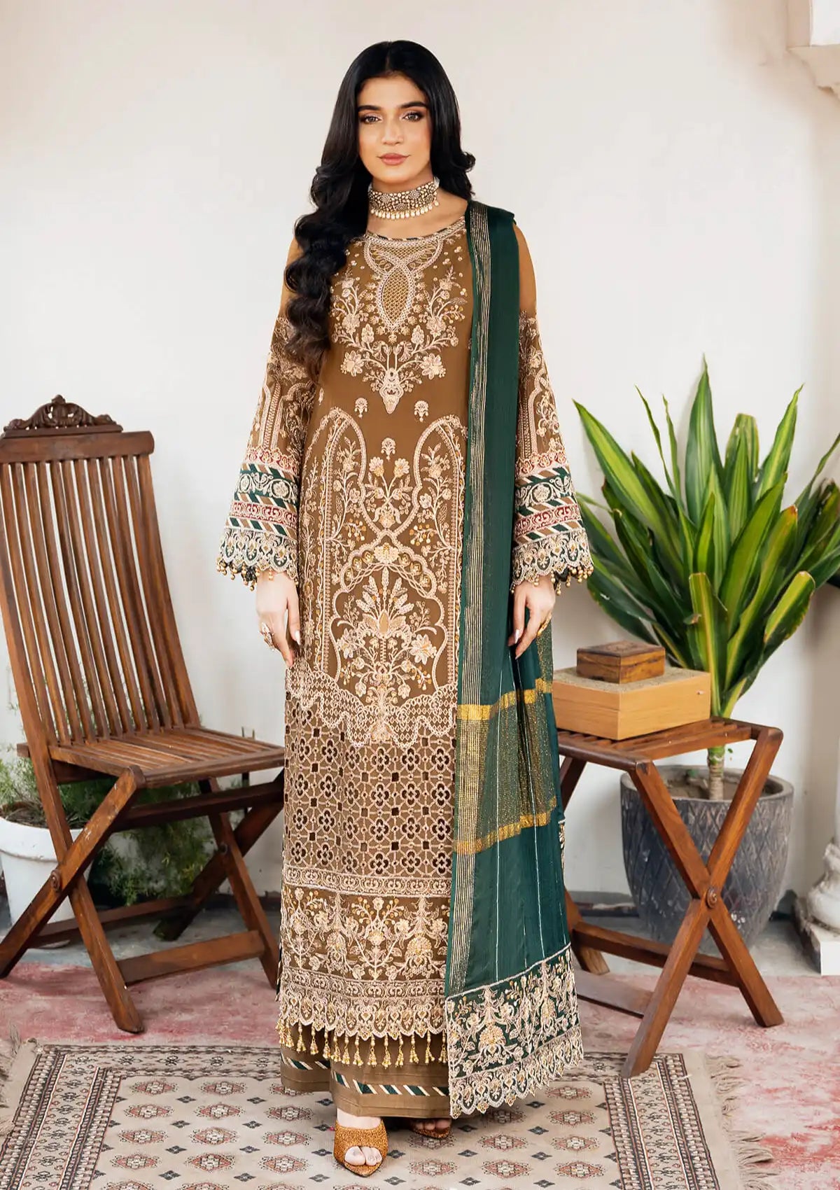 Imrozia Sitarah Luxury Chiffon'24 I-210 Tabaan