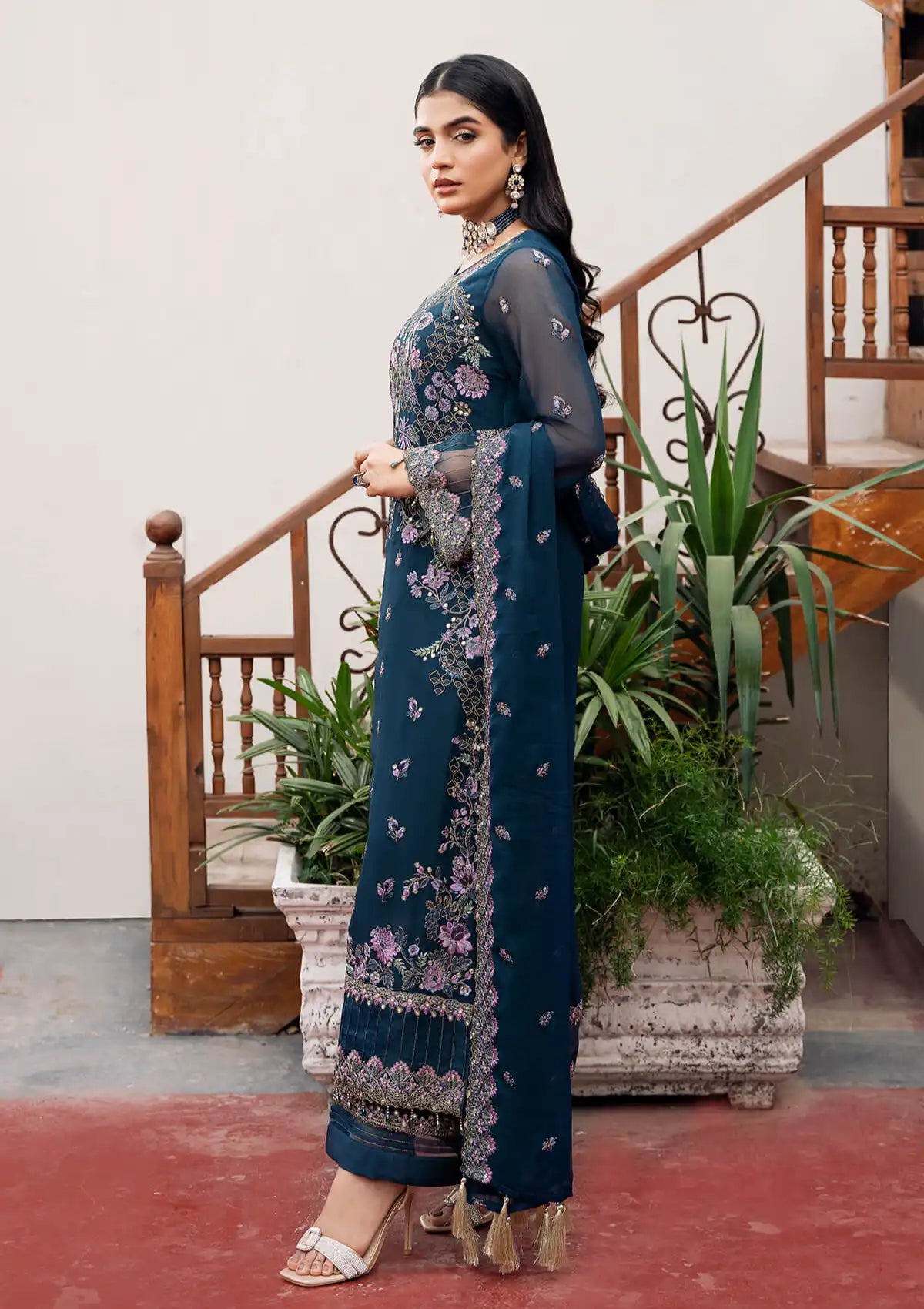Imrozia Sitarah Luxury Chiffon'24 I-212 Chamak