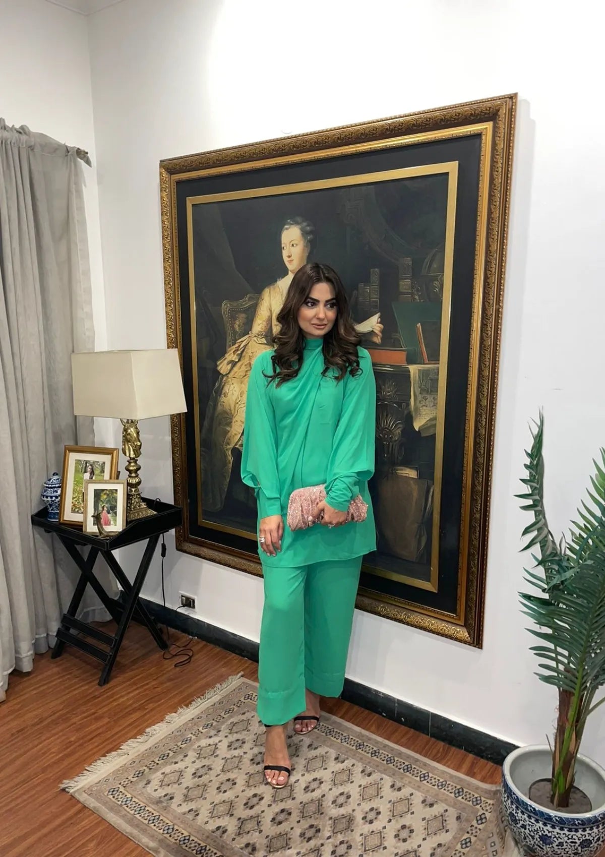 Manahils knot set Parrot Green