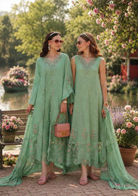 Noor By Saadia Asad Eid Luxury Printskhas'26 D-09 Aqua Minté