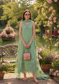 Noor By Saadia Asad Eid Luxury Printskhas'26 D-09 Aqua Minté