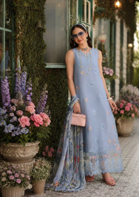 Noor By Saadia Asad Eid Luxury Printskhas'26 D-01 Frozen Mist