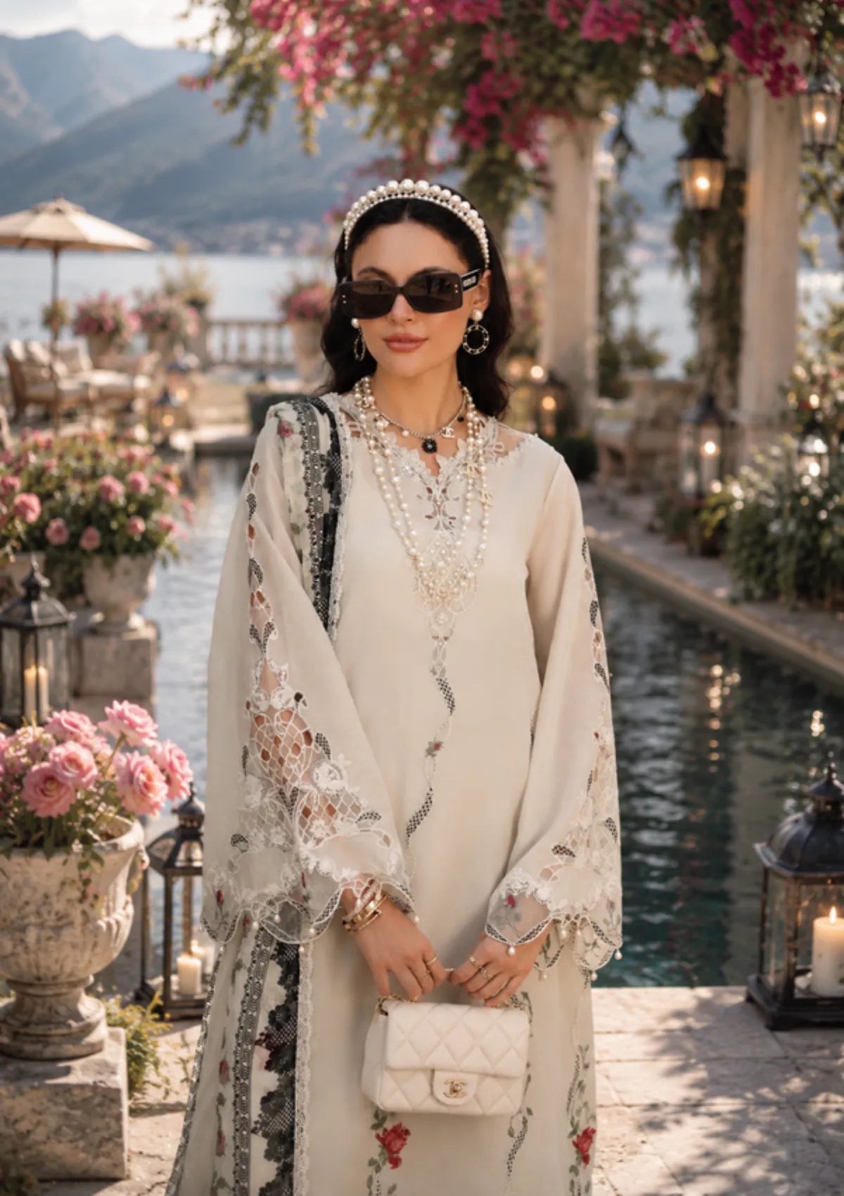 Noor By Saadia Asad Eid Luxury Printskhas'26 D-07 Ivory Heritage