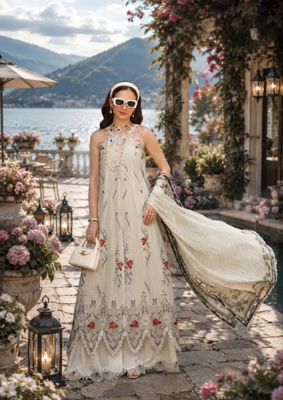 Noor By Saadia Asad Eid Luxury Printskhas'26 D-07 Ivory Heritage