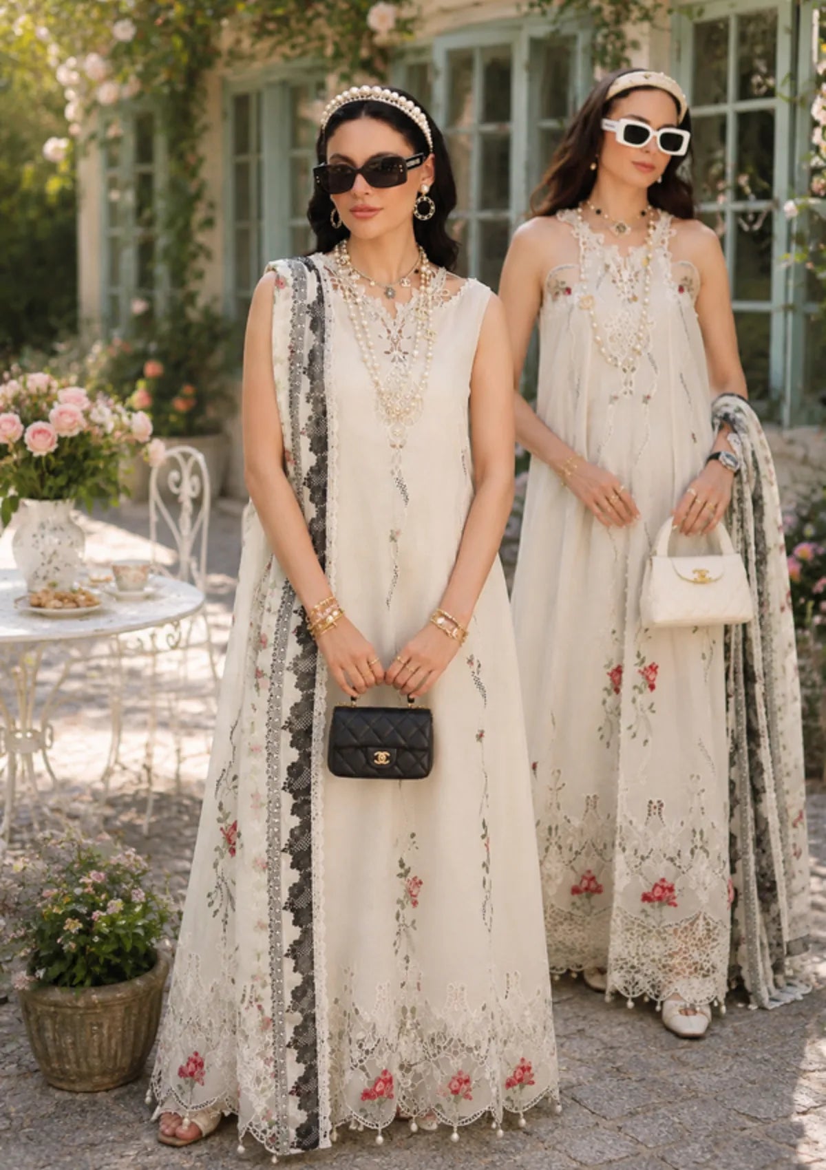 Noor By Saadia Asad Eid Luxury Printskhas'26 D-07 Ivory Heritage
