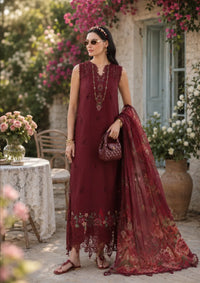 Noor By Saadia Asad Eid Luxury Printskhas'26 D-14 Ruby Royale