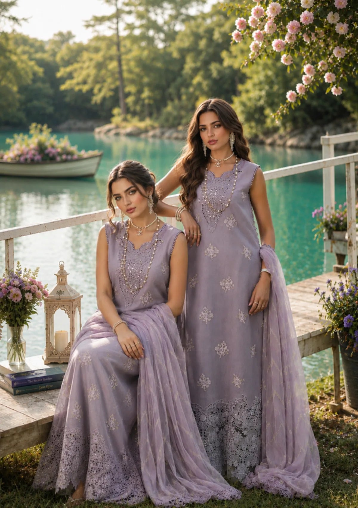 Noor By Saadia Asad Eid Luxury Printskhas'26 D-04 Lavender Lights