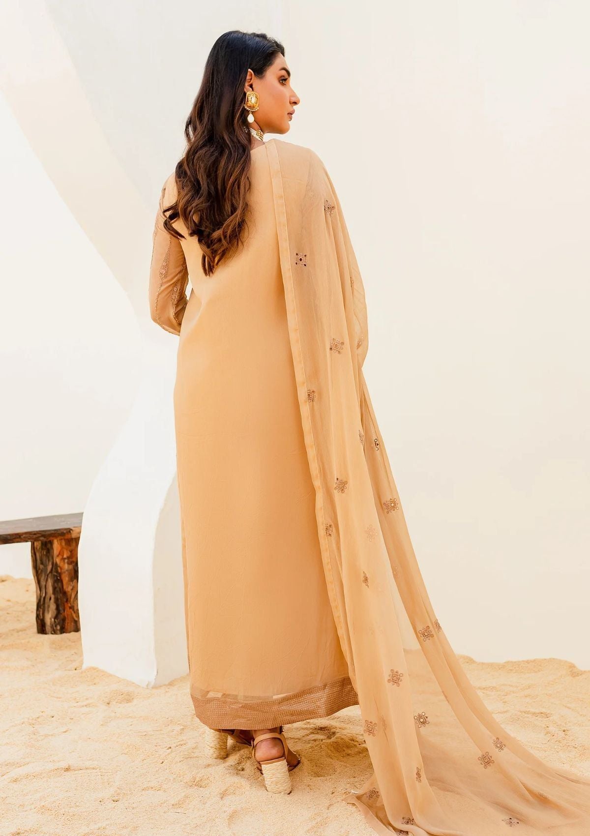 Sejal By Mashq'23 DESERT DUST (QS-501) - Mohsin Saeed Fabrics