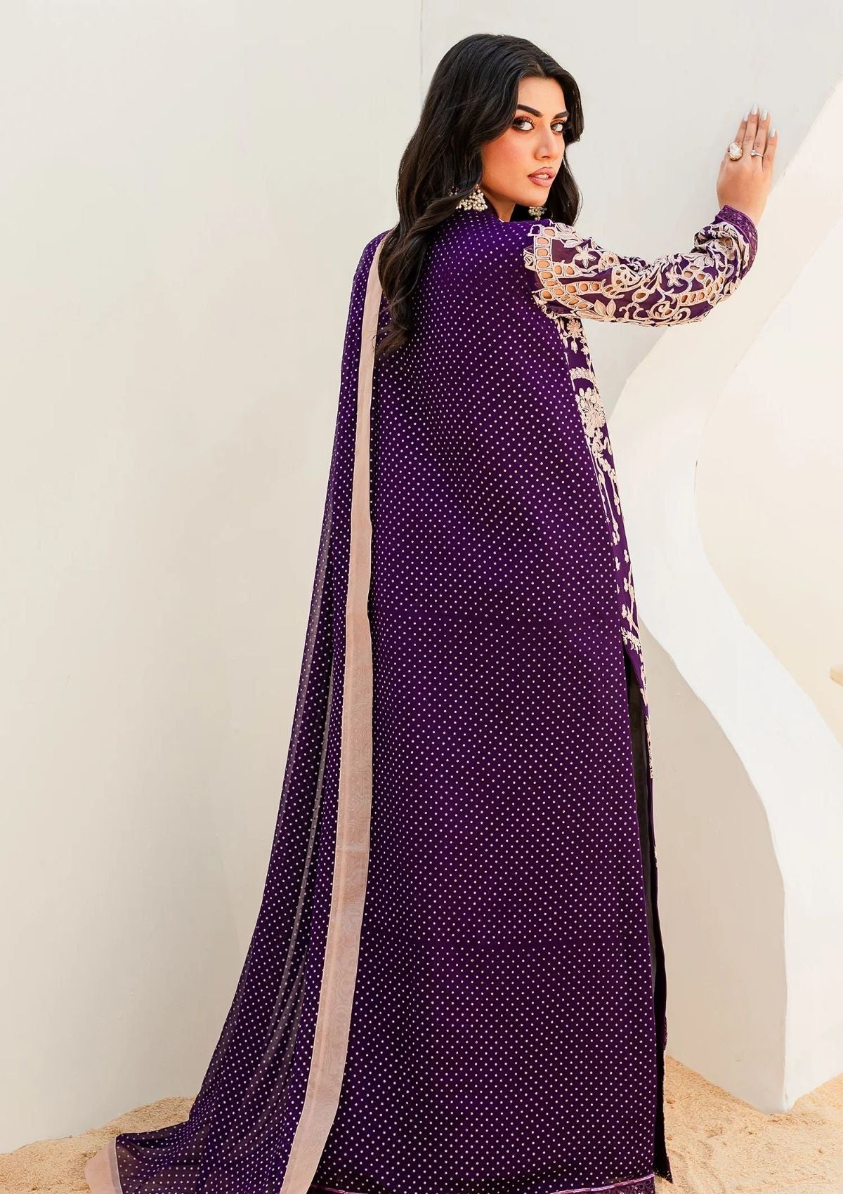 Sejal By Mashq'23 PURPLE MAGIC (QS-502) - Mohsin Saeed Fabrics