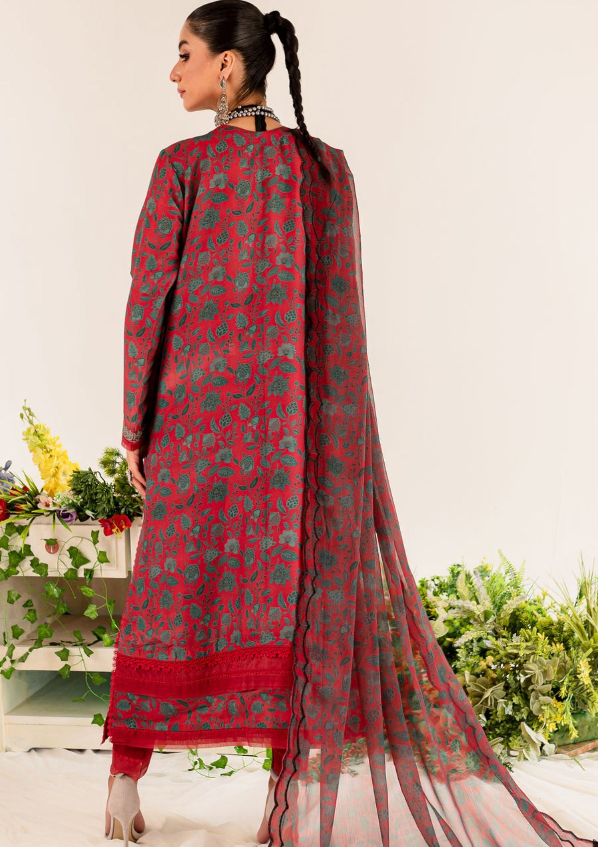 MNM Aleena Fusion'23 Ruby (MLFD-167) - Mohsin Saeed Fabrics