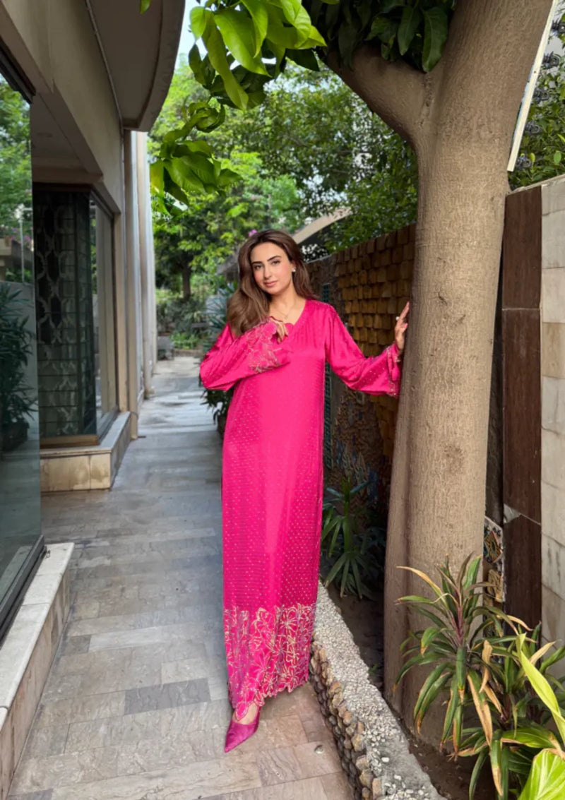 Sidra Fahad Silk Kaftan'25 SF-252 – Mohsin Saeed Fabrics