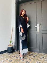 Pop of Black kaftan Manahils