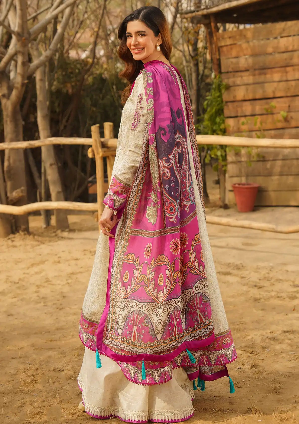 Asifa & Nabeel Meraki Summer'24 Vol-1 D-16 IRSA - Mohsin Saeed Fabrics