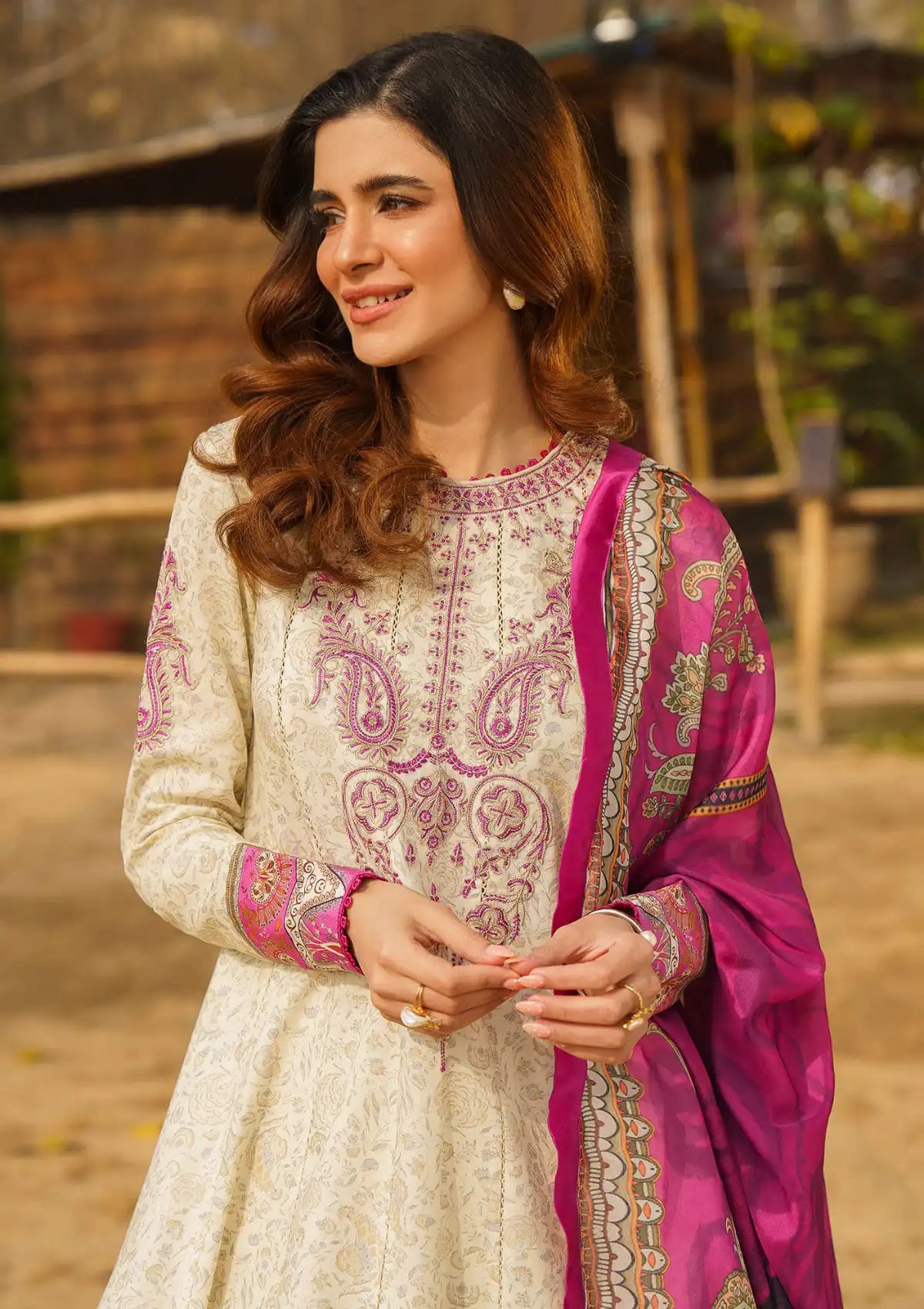 Asifa & Nabeel Meraki Summer'24 Vol-1 D-16 IRSA - Mohsin Saeed Fabrics