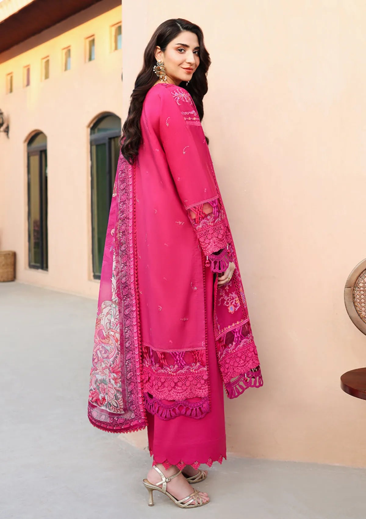 Roheenaz Summer Reverie Luxury Lawn'26 D-211 Ivoria