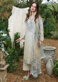 Mushq Hemline The Secret Garden Lawn'26 D-11 Ivory Botanica