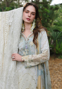 Mushq Hemline The Secret Garden Lawn'26 D-11 Ivory Botanica