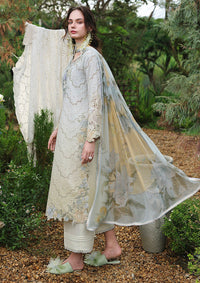 Mushq Hemline The Secret Garden Lawn'26 D-11 Ivory Botanica