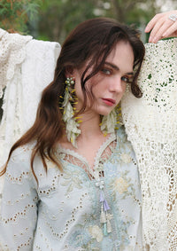Mushq Hemline The Secret Garden Lawn'26 D-11 Ivory Botanica