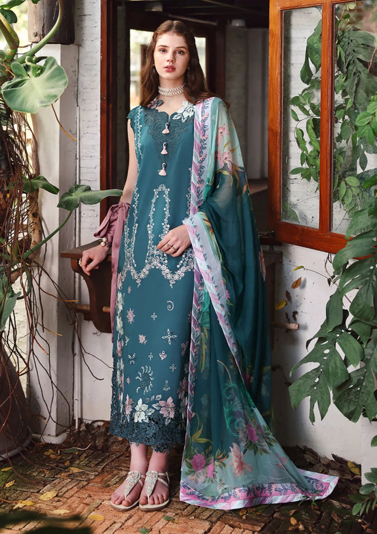 Hemline By Mushq Secret Garden Lawn'26 D-06 Ivy Spell