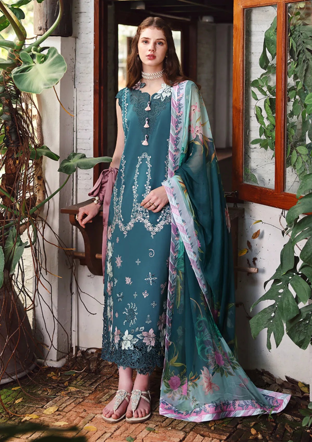 Hemline By Mushq Secret Garden Lawn'26 D-06 Ivy Spell