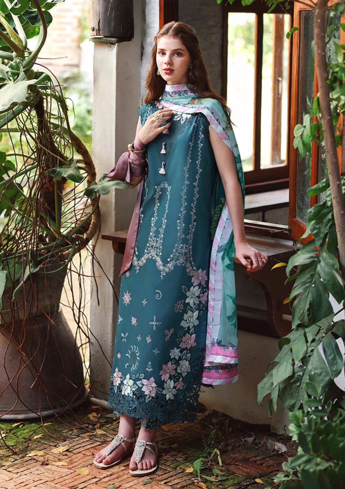 Hemline By Mushq Secret Garden Lawn'26 D-06 Ivy Spell