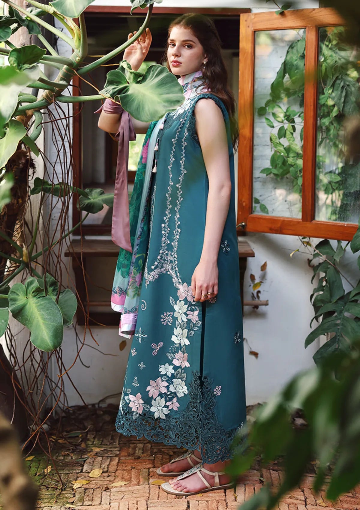 Hemline By Mushq Secret Garden Lawn'26 D-06 Ivy Spell
