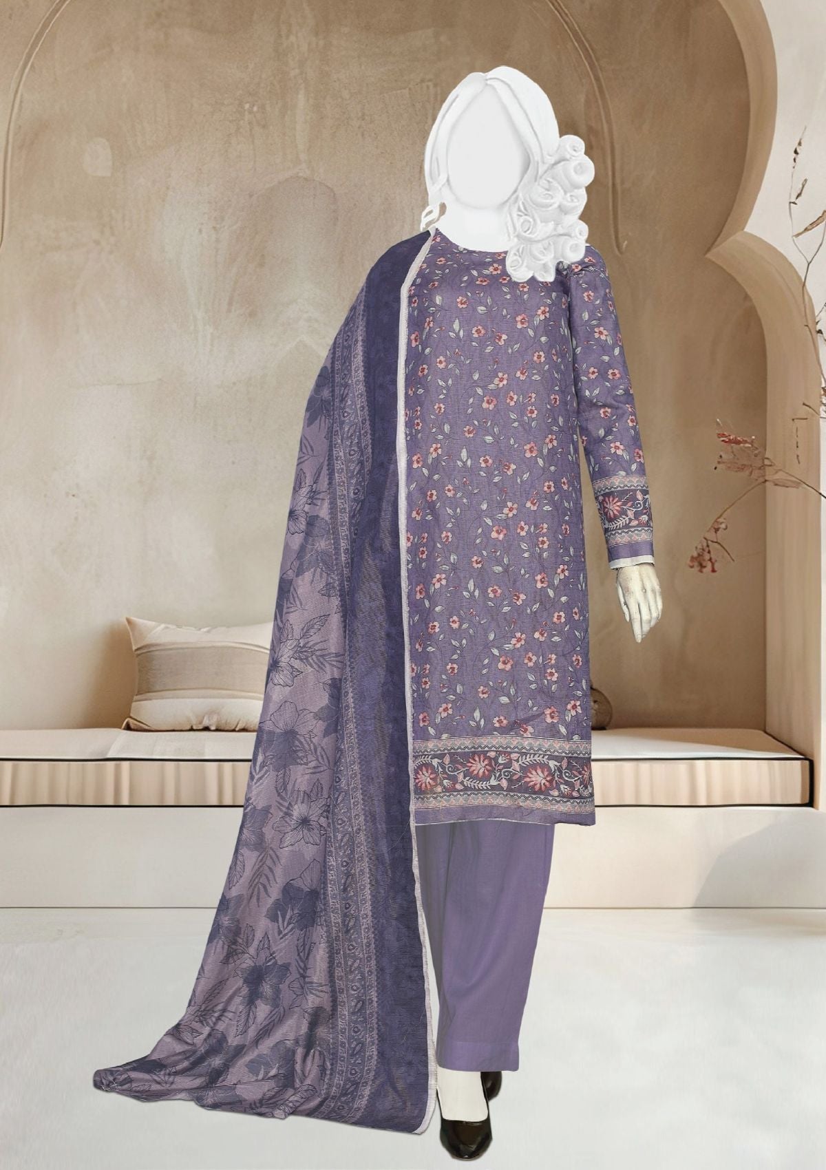 Jhurmat By ABC Vol-2 Khaddar'25 D-09