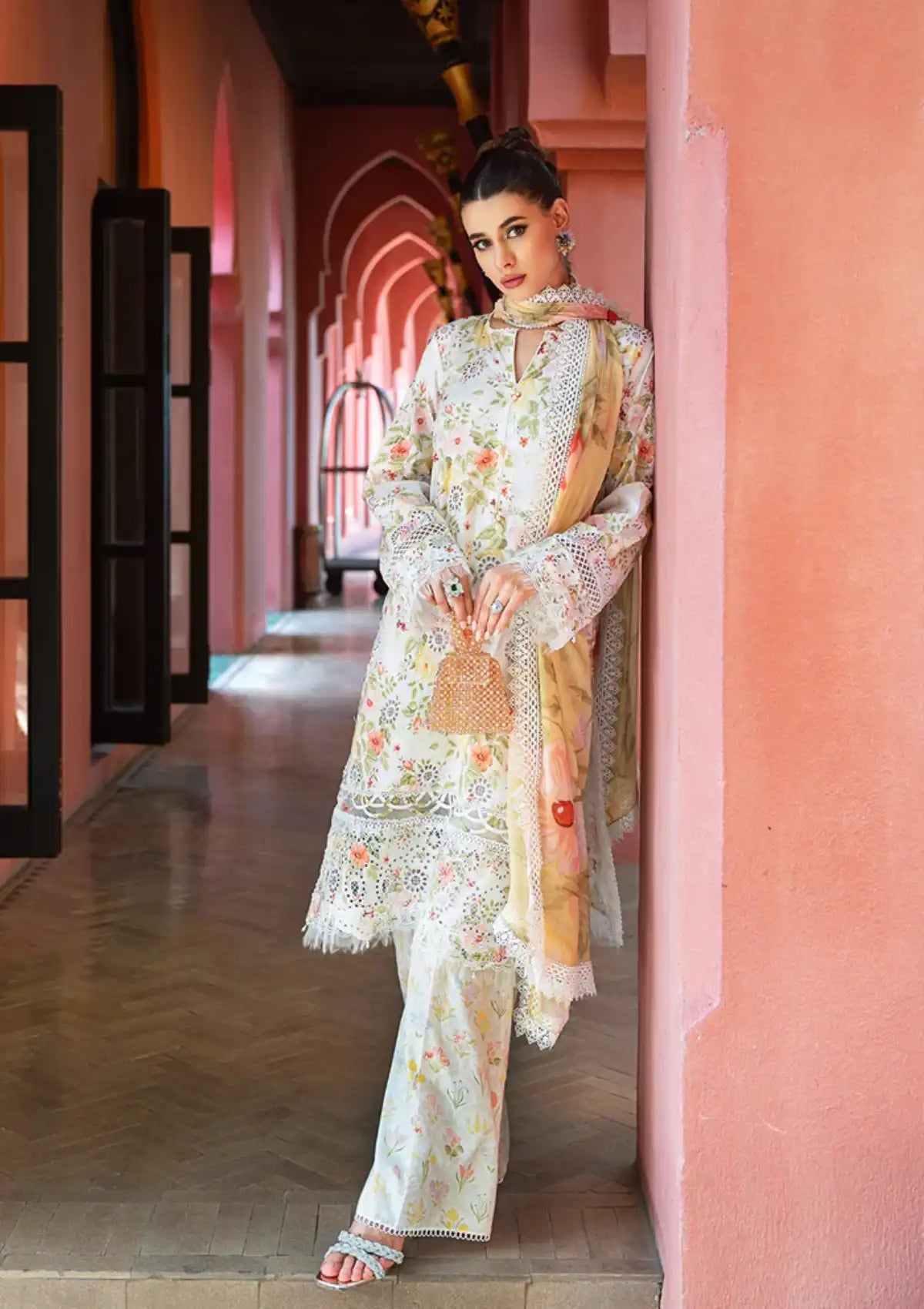 Saira Rizwan Lawn Vol-02'24 SR-06 Anaya - Mohsin Saeed Fabrics