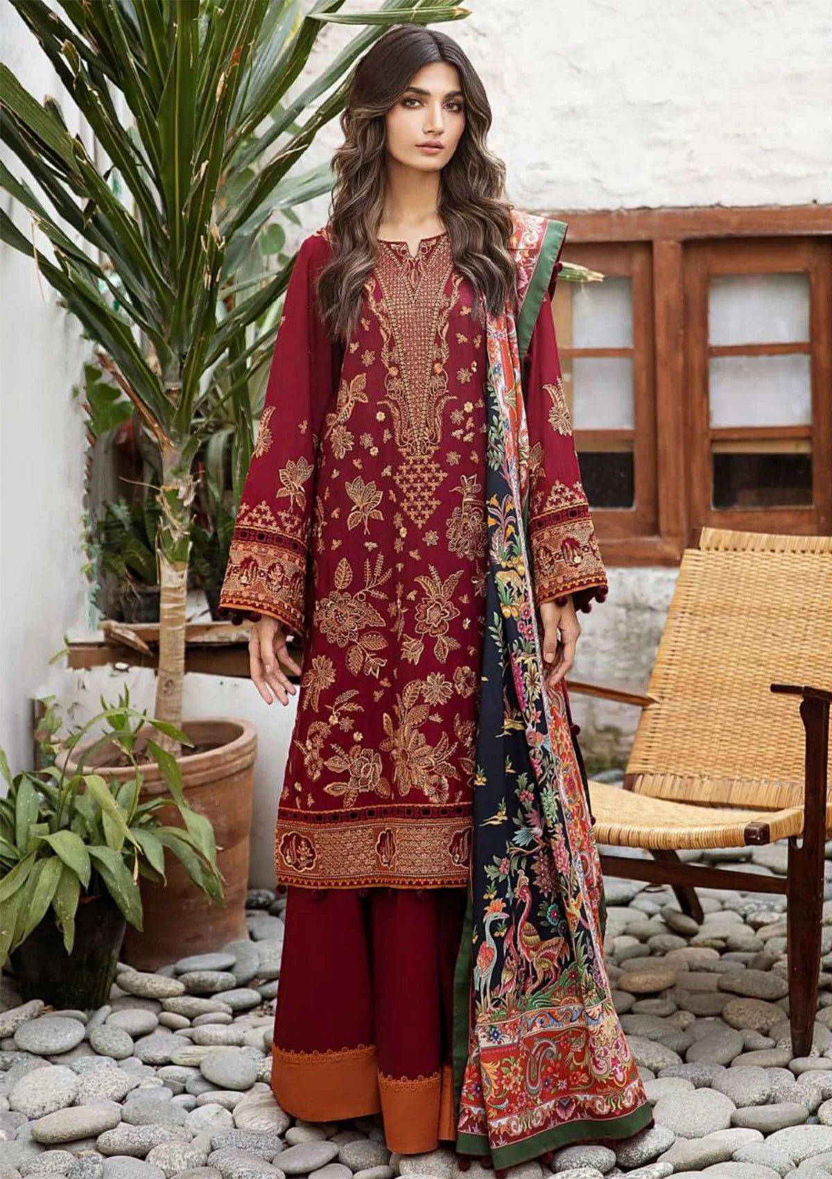Jazmin Iris Fall Winter'23 D-08 - Mohsin Saeed Fabrics