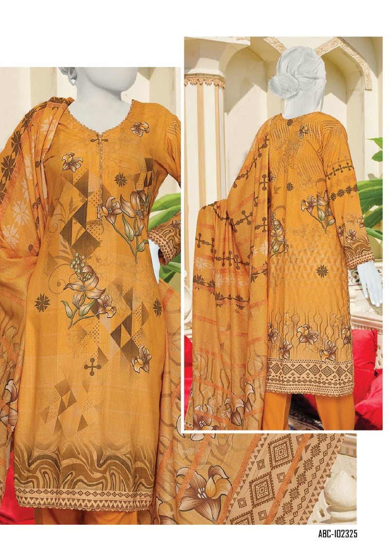 Kashmoor Printed Khaddar'24 ABC-102325