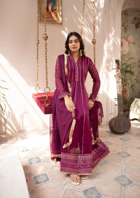 mohsin-saeed-fabrics-designer-daily-wear-formal-and-wedding-suits-within-budget-This-product-is-from-manahils-kurti-106-magenta-haze-is-available-on-Mohsin-saeed-fabrics-website.
