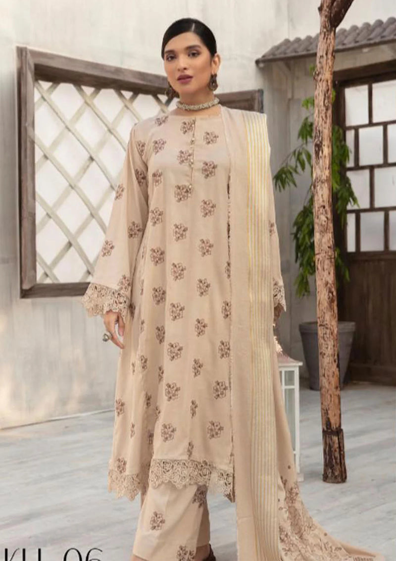 Khaas Emb Peach-22 KH-06 - Mohsin Saeed Fabrics