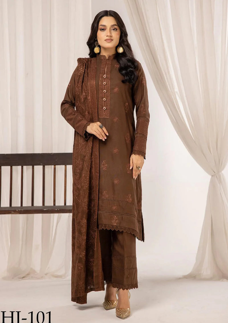 Khoobsurat Husn-e-Jahaan Peach Leather'24 HJ-101