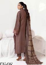 Khoobsurat Mehrunisa Emb Peach Leather'24 MN-08