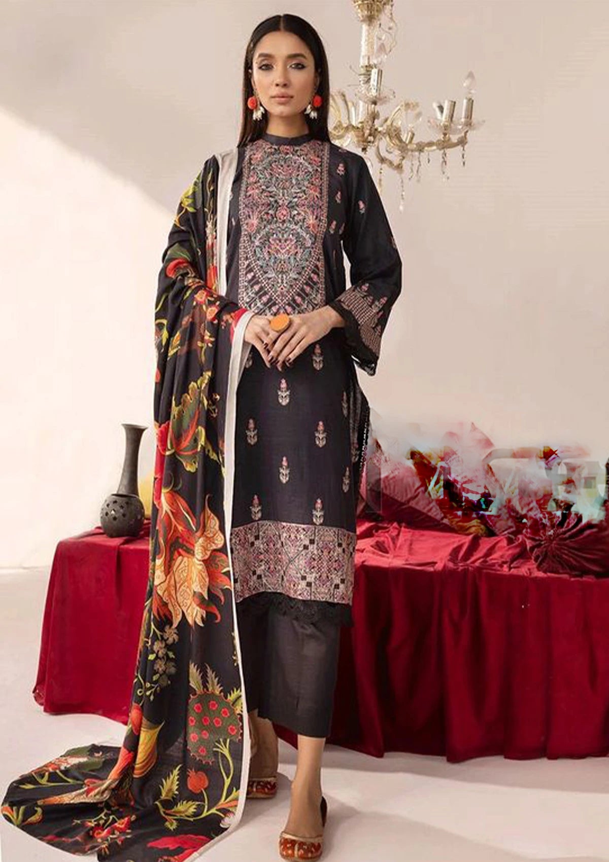 Khoobsurat Zaibunnisa Emb Khaddar'23 Z-02 - Mohsin Saeed Fabrics
