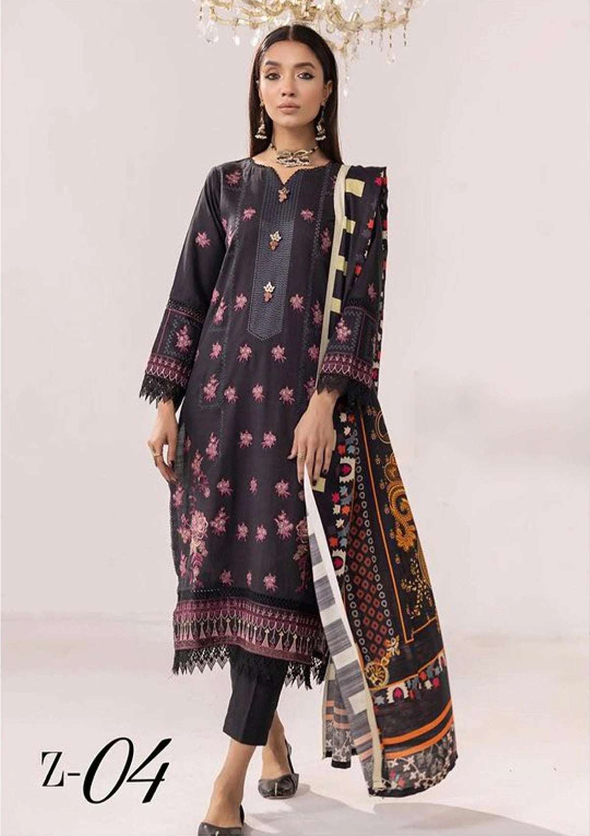 Khoobsurat Zaibunnisa Emb Khaddar'23 Z-04 - Mohsin Saeed Fabrics