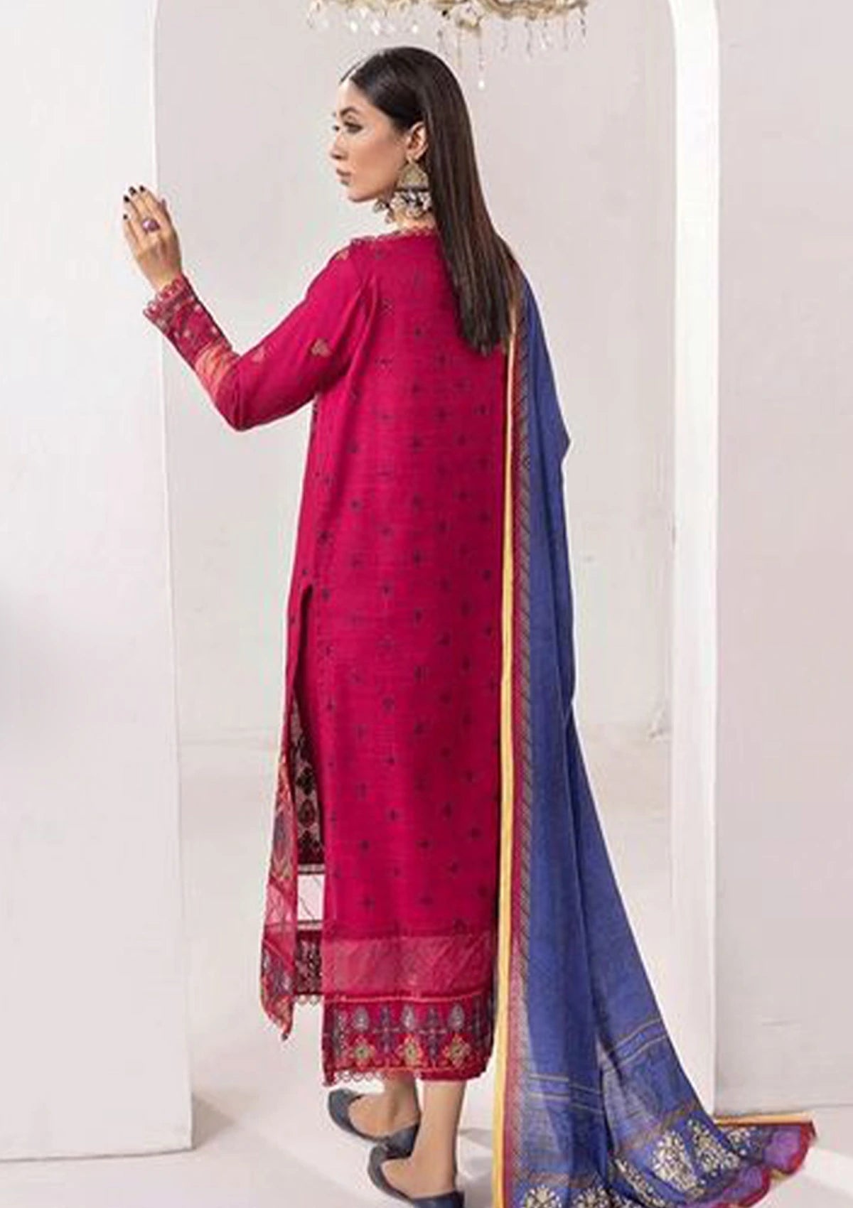 Khoobsurat Zaibunnisa Emb Khaddar'23 Z-08 - Mohsin Saeed Fabrics