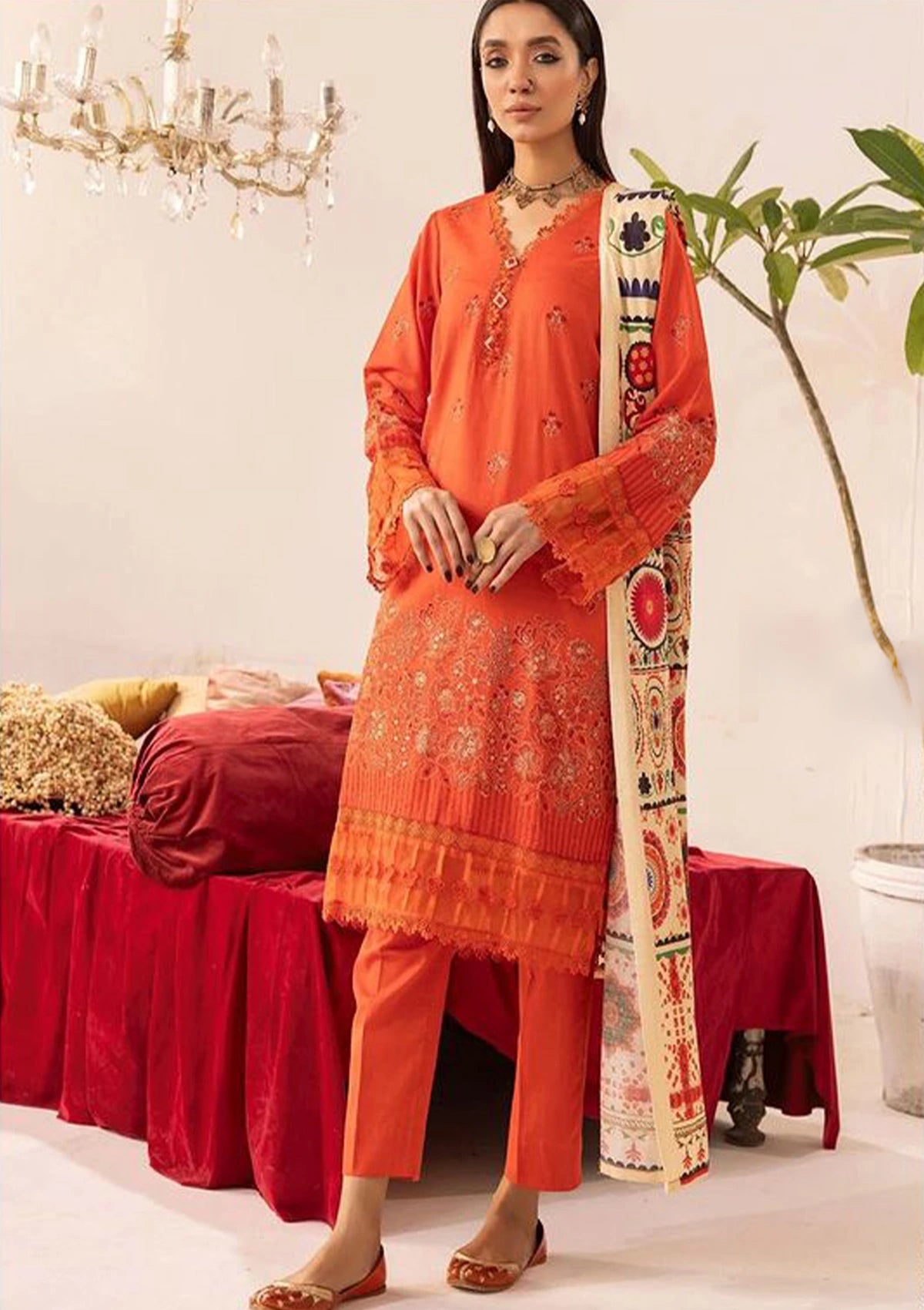 Khoobsurat Zaibunnisa Emb Khaddar'23 Z-10 - Mohsin Saeed Fabrics