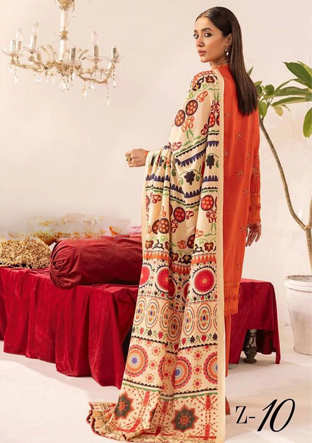 Khoobsurat Zaibunnisa Emb Khaddar'23 Z-10 - Mohsin Saeed Fabrics
