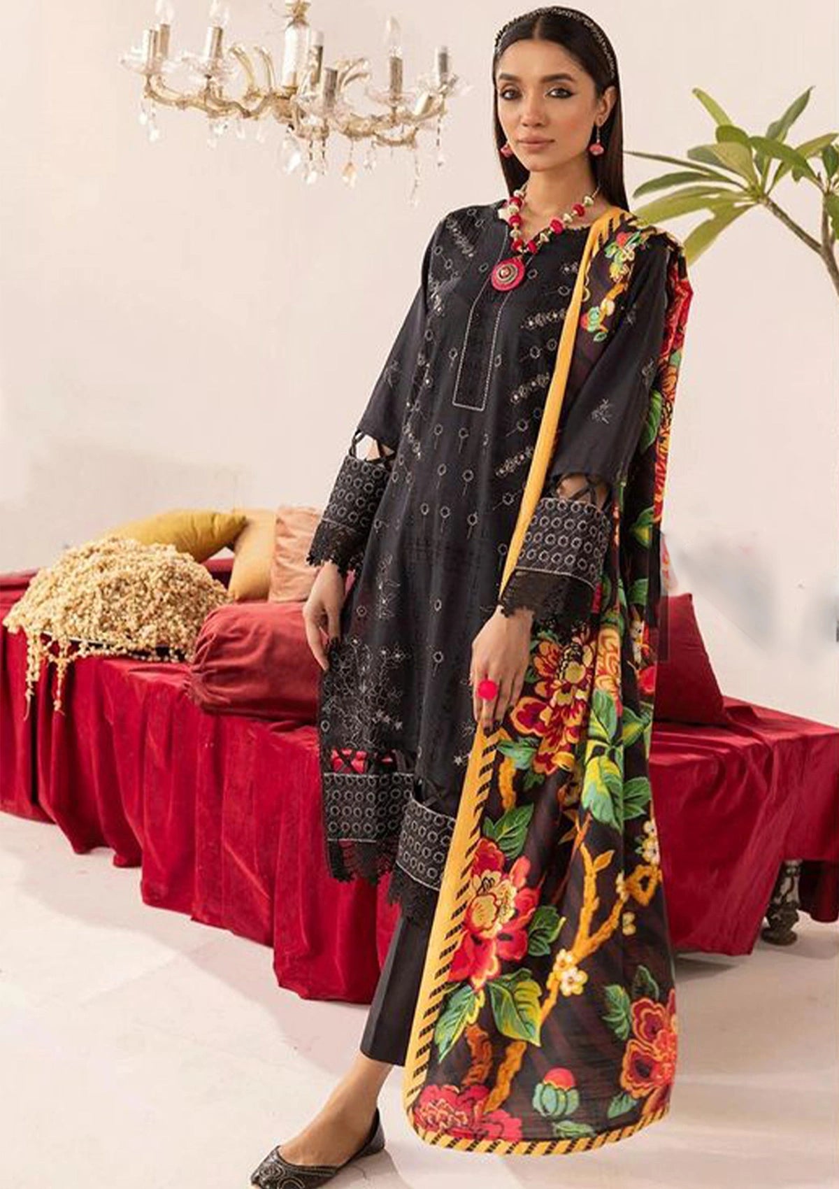 Khoobsurat Zaibunnisa Emb Khaddar'23 Z-13 - Mohsin Saeed Fabrics