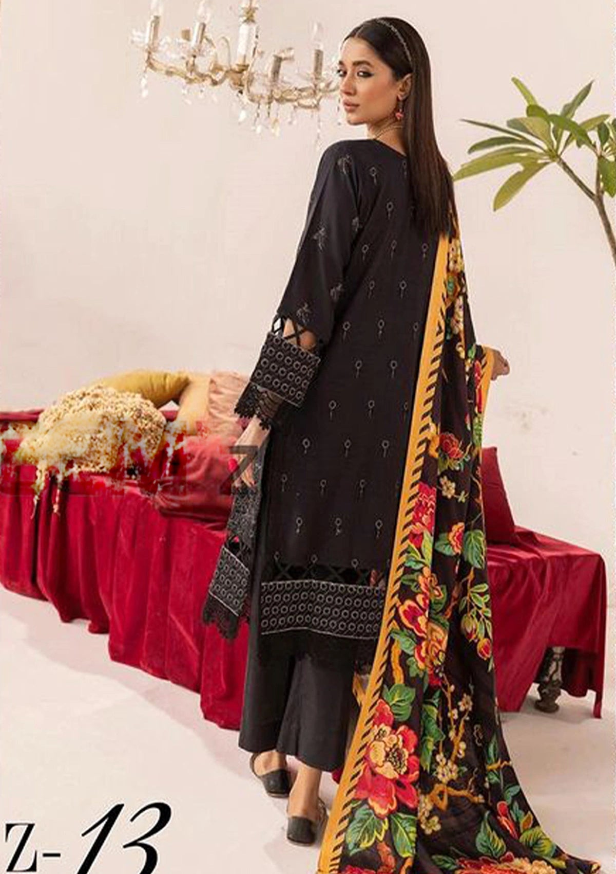 Khoobsurat Zaibunnisa Emb Khaddar'23 Z-13 - Mohsin Saeed Fabrics